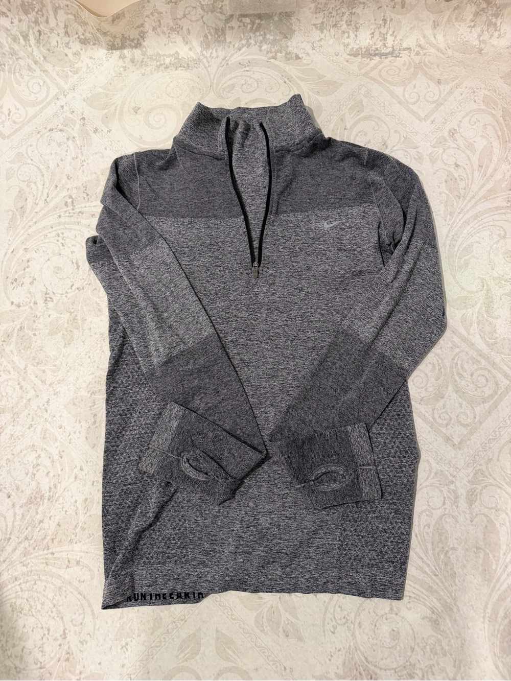 Gray Half Zip Nike Running Womens